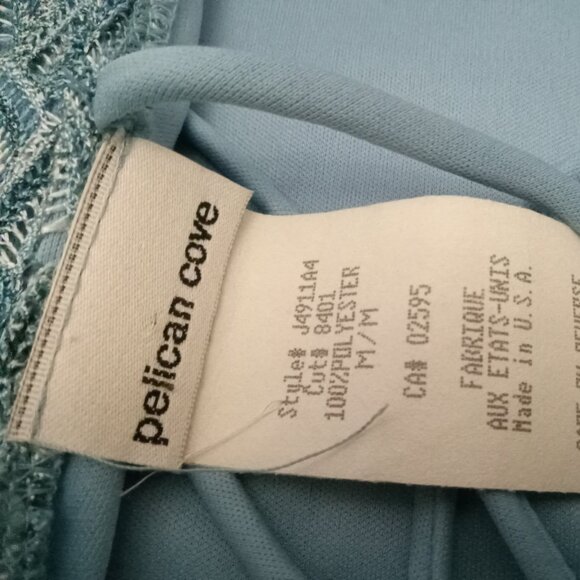 Ladies Pelican Cove blue backless shirt like new never worn size medium - Picture 3 of 3